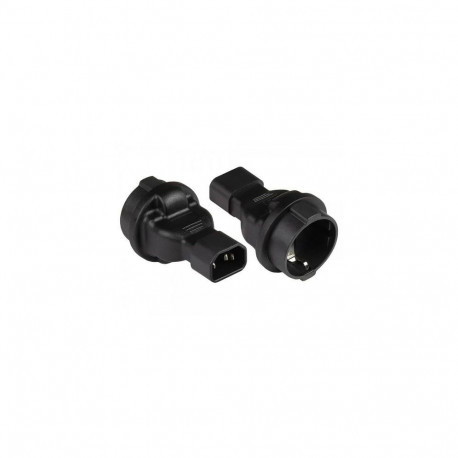 Alcasa PA-1402S power plug adapter C14 Type F Black