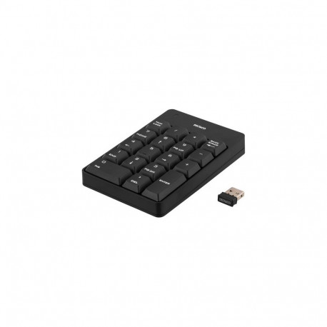 Deltaco TB-144 numeric keypad Universal RF Wireless Black