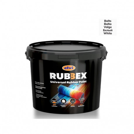 PAINT RUBBEX UNIVERSAL WHITE 1.2KG