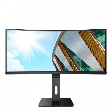 AOC arvutimonitor CU34P2A 86.4cm (34") 3440 x 1440 pikslit Quad HD LED, must