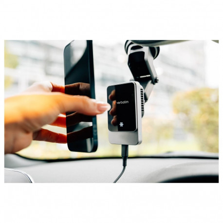 "VERBATIM Charge ´n´ Drive - magnetisches kabelloses Autoladegerät, RGB"