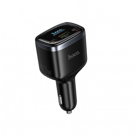 Car charger Hoco USB A + 2xUSB C PD QC3.0 93W Z70 black