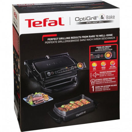 OptiGrill+ grill GC7148 2000W suupiste- ja küpsetamisfunktsiooniga küpsetusnõuga, must
