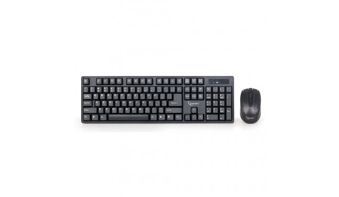 Gembird KBS-W-01 keyboard Mouse included Universal RF Wireless QWERTY English Black