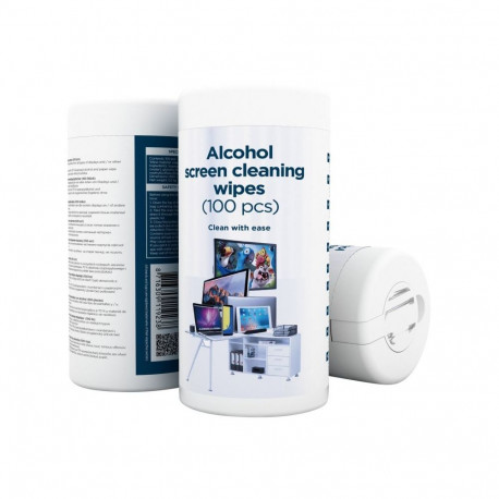 Gembird CK-AWW100-01 Alcohol screen cleaning wipes (100 pcs)