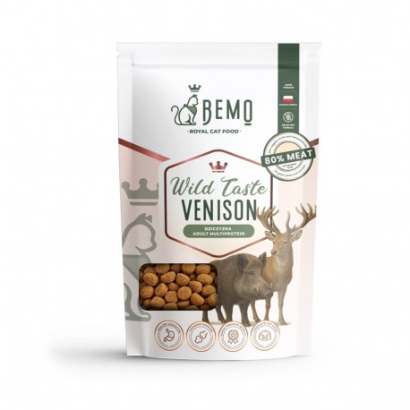 BEMO kuiv kassitoit Wild Taste, hirveliha, 70g