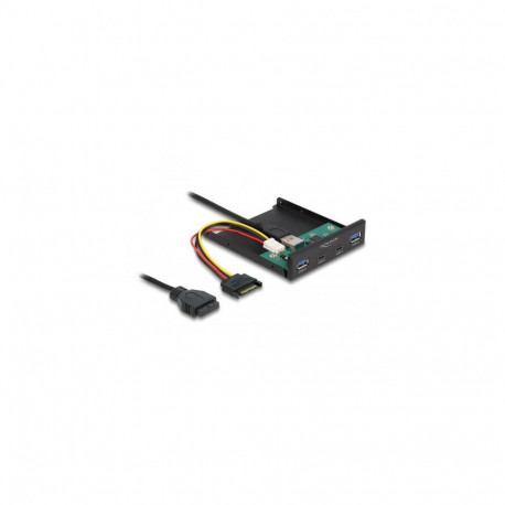 DeLOCK 3.5″ USB 5 Gbps Front Panel 2 x USB Type-C + 2 x USB Type-A