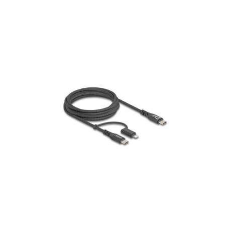 DeLOCK 81171 USB cable 2 m USB C USB C/Lightning Black