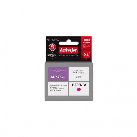 Activejet AB-427MNX Brother printer ink cartridge, replacement for Brother LC-427MXL; Supreme; 53 ml