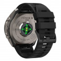 Tech-Protect kellarihm Silicone Garmin fenix 51mm, must