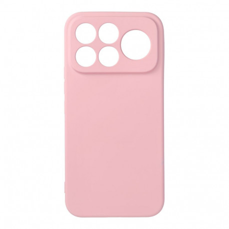 Case for Poco F9 Ultra Silicone powder pink