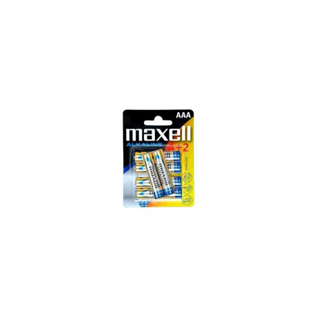 Battery - Maxell 790240.04.CN AAA Alkaline Batteries, 6-Pack, Multicolour