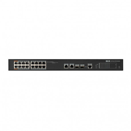 BCS hallatav PoE-lüliti BCS-L-SP1602G-2SFP-M(II) 1U, must