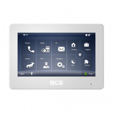 BCS BCS-MON7600W-2 video intercom system 17.8 cm (7") White