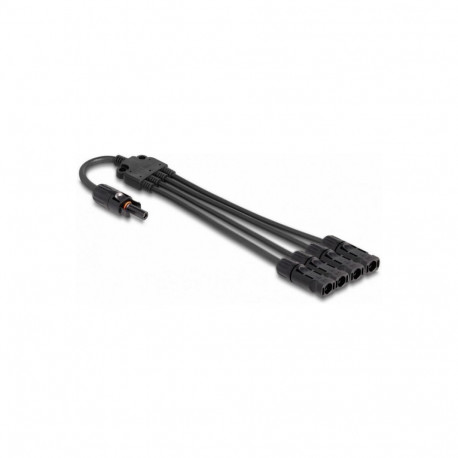 "DL4 Solar Splitter Kabel 1 x Buchse zu 4 x Stecker 50 cm schwarz"