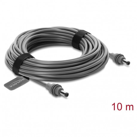 DC 5,5 x 2,1 mm – DC 5,5 x 2,1 mm kaabel, ühilduv Starlink Miniga, 10 m, hall