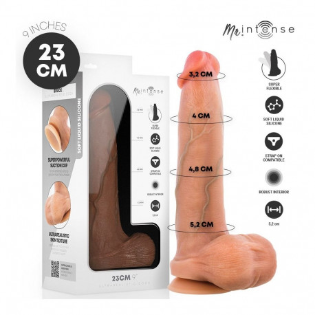 MR INTENSE - BRUCE L DILDO SILICONE 23 CM -Ø- 5.2 CM