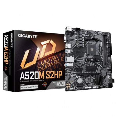 Gigabyte Mainboard||AMD A520|Socket AM4|micro ATX|RAM DDR4-SDRAM|2xSlots|1xNumber of M.2 (M) slots|A