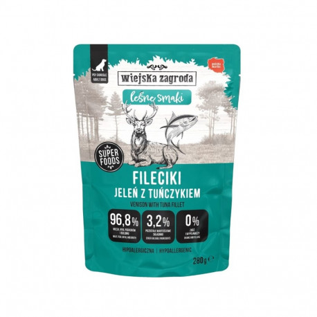 WIEJSKA ZAGRODA märg koeratoit Forest Flavours hirvefileed tuunikalaga 280g