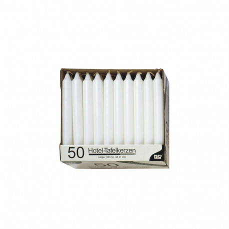 Papstar 13800 wax candle Round White 50 pc(s)