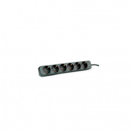 ROLINE 19.07.1073 power extension 3 m 6 AC outlet(s) Indoor Black