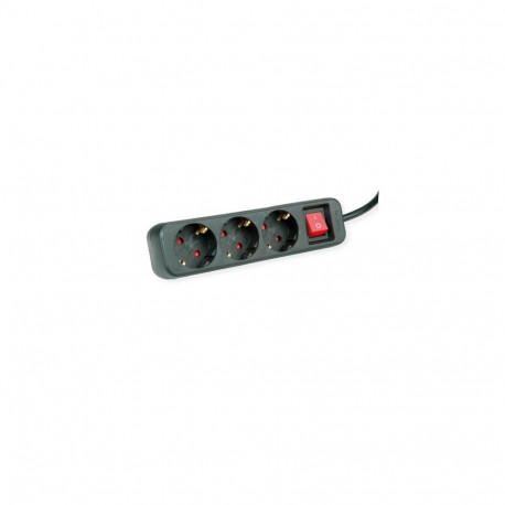 ROLINE 19.07.1069 power extension 3 m 3 AC outlet(s) Indoor Black