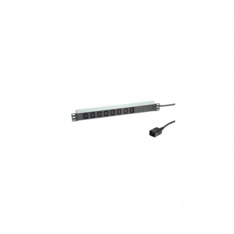 ROLINE 19.07.1627 power extension 2 m 8 AC outlet(s) Indoor Aluminium