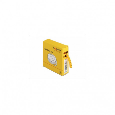 DeLOCK Cable Marker Box, No. 0, yellow, 500 pieces