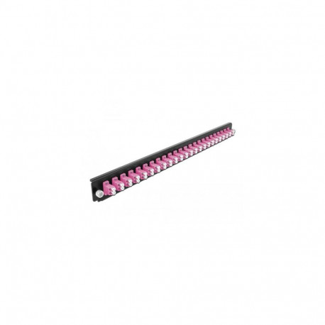 DeLOCK 19″ Splice Box Front Panel 24 port LC Duplex violet