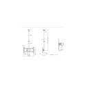 Multibrackets M Public Ceilingmount Large Single Black 3000