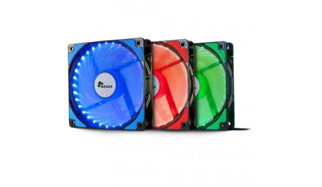 Inter-Tech L-12025 Computer case Fan 12 cm Black, Green