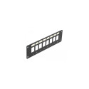 DeLOCK Keystone Mounting Panel 8 Port flush mount