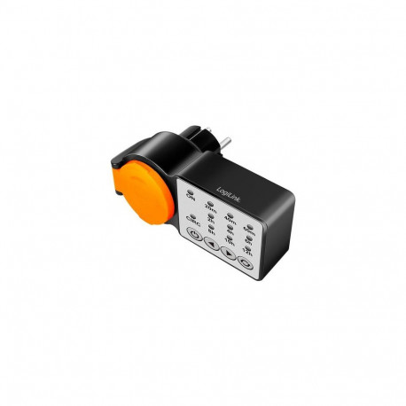 LogiLink ET0015 electrical timer Black, Orange Daily/Weekly timer