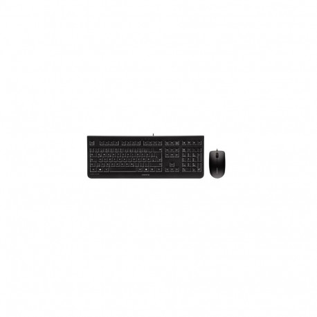 CHERRY DC 2000 keyboard Mouse included Universal USB Belgian Black