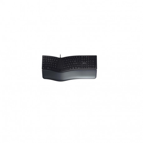 CHERRY KC 4500 ERGO keyboard Office USB QWERTZ Swiss Black