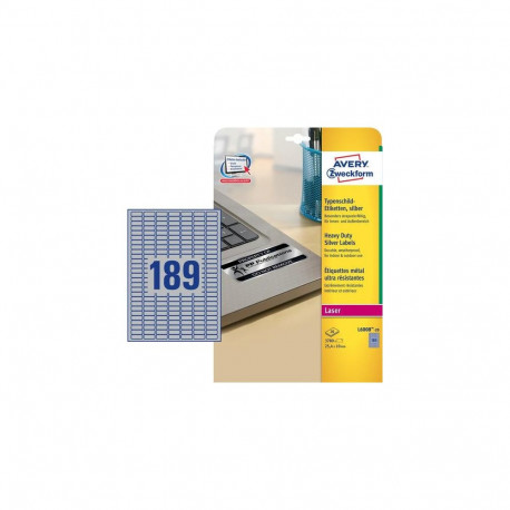 Avery Silver Heavy Duty Labels