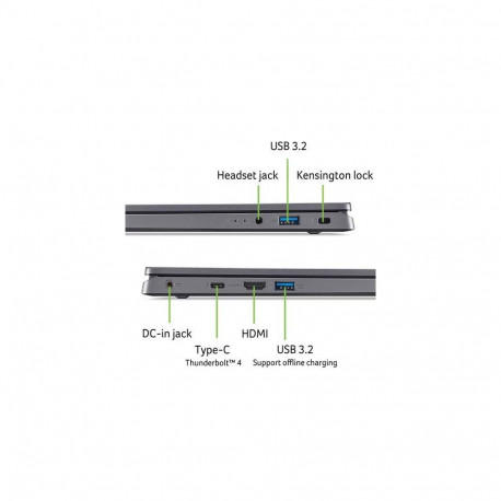 Acer Aspire 17 A17-51M-55AM Intel Core 5 120U Laptop 43.9 cm (17.3") Full HD 16 GB LPDDR5-SDRAM