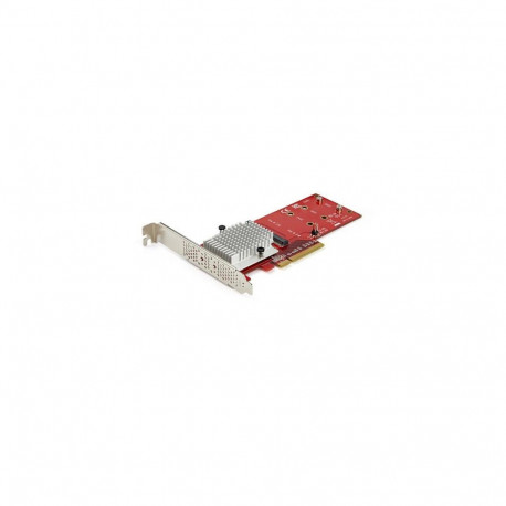 StarTech.com Dual M.2 PCIe SSD Adapter Card - x8 / x16 Dual NVMe or AHCI M.2 SSD to PCI Express 3.0 