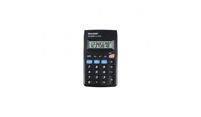 Sharp EL-233S calculator Pocket Basic Black