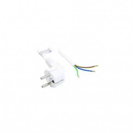 Alcasa P0185-W020 power cable White 2 m Power plug type E+F