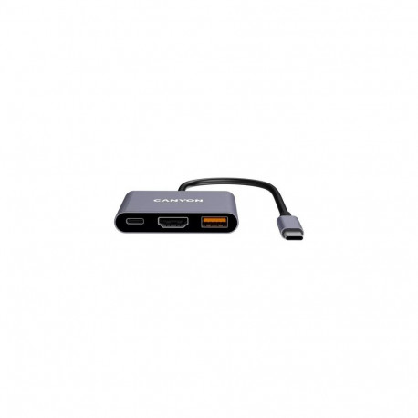 Canyon DS-4 USB Type-C 10000 Mbit/s Grey