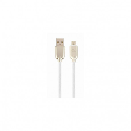 Cablexpert CC-USB2R-AMMBM-2M-W USB cable USB 2.0 USB A Micro-USB B White