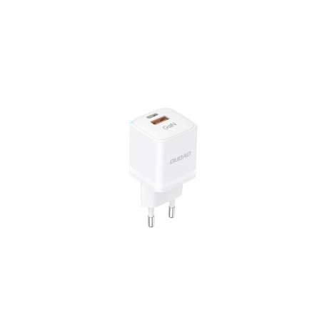 DUDAO A13Pro GAN Adapter 33W 1x USB-C 1x USB-A Universal White AC Fast charging Indoor