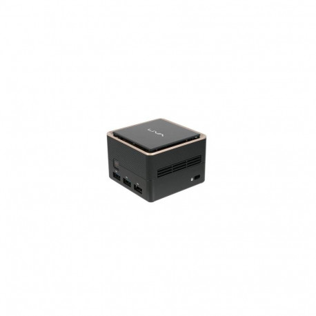 ECS LIVA Q3 Plus AMD Ryzen Embedded V1000 V1605B 8 GB DDR4-SDRAM 128 GB eMMC Mini PC Black