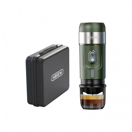 HiBREW H4B_GN 3-in-1 Portable Coffee Maker with Carrying Case