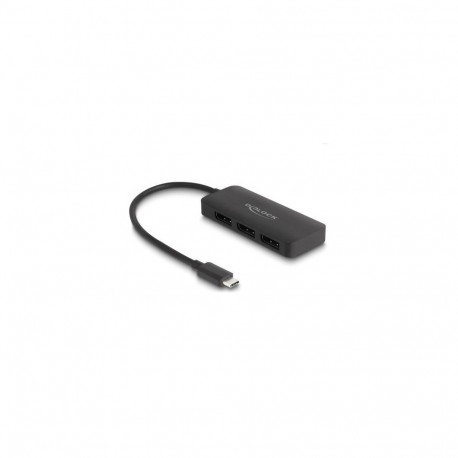 DeLOCK USB Type-C Splitter (DP Alt Mode) to 3 x DisplayPort MST 4K 60 Hz