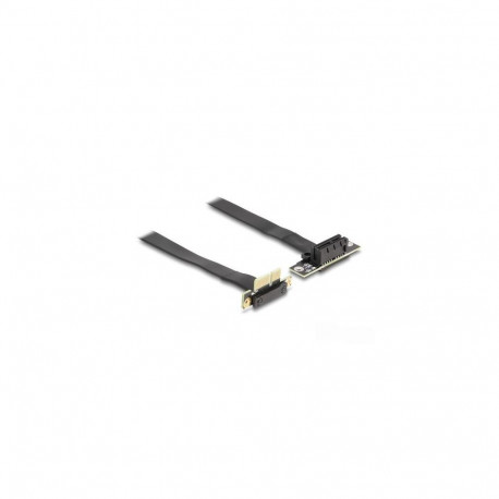 DeLOCK Riser Card PCI Express x1 male 90° angled to x1 slot 90° angled with cable 30 cm