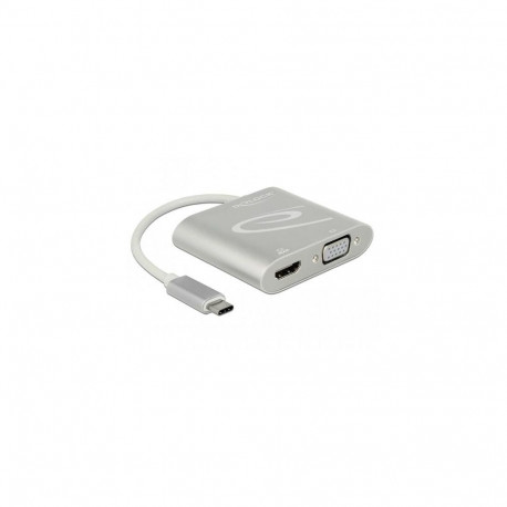 DeLOCK 87705 USB graphics adapter 3840 x 2160 pixels Silver