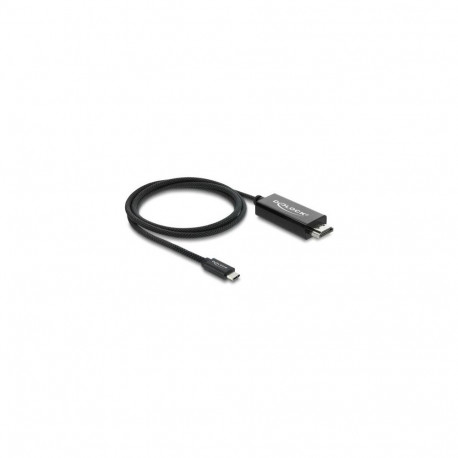 DeLOCK Coaxial USB Type-C to HDMI cable (DP Alt Mode) 4K 60 Hz with braided coating 1 m