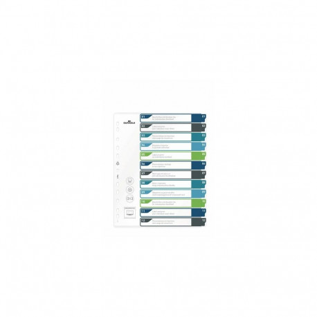 Durable 679627 tab index Blank tab index Polypropylene (PP) Multicolour